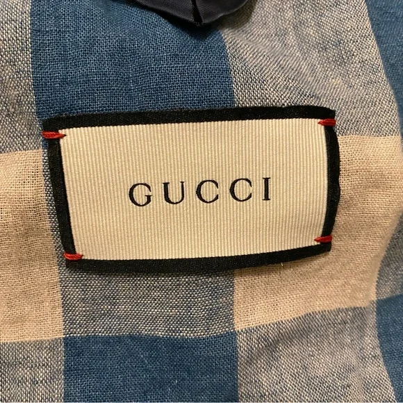 Gucci Angry Cat Embroidered Denim Jacket Size 44 XS